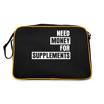 Suppléments de musculation Bodybuilders - Sac Retro - noir/or - Dos