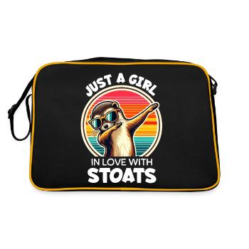 Girl Loves Ermine - Retro Bag - black/gold - Back