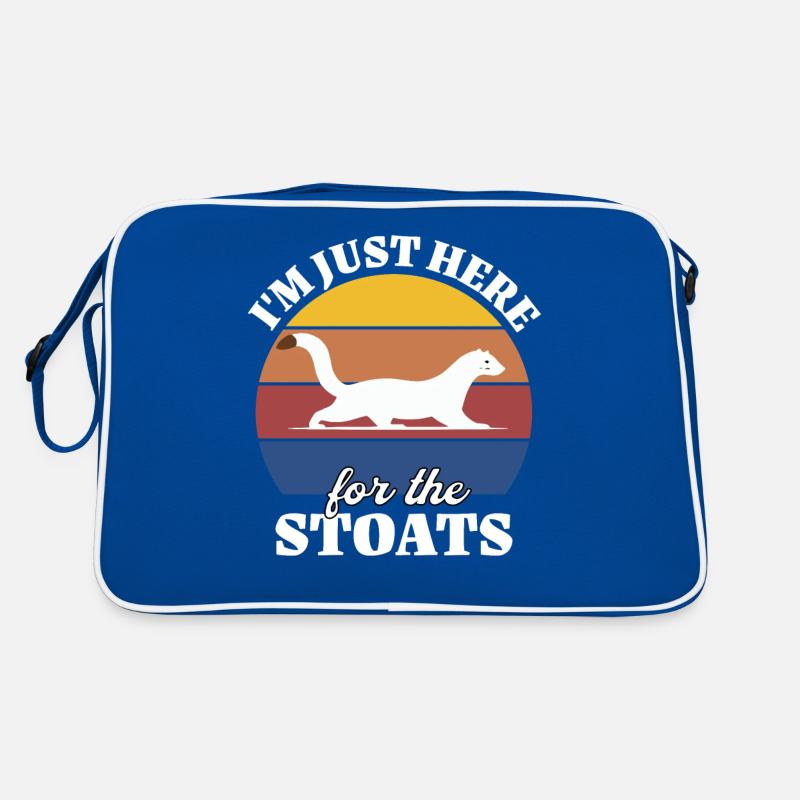 Lustige Hermelin Sprüche Retro Tasche