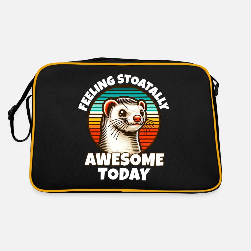 Hermelin Sprüche Retro Tasche