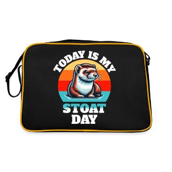 Ermine Sayings - Retro Bag - black/gold - Back
