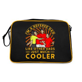 Je suis un père arbitre comme les autres pères, juste beaucoup plus cool - Sac Retro - noir/or - Dos