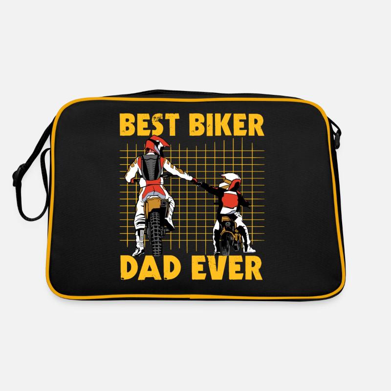 Best Biker Dad Ever Retro Bag