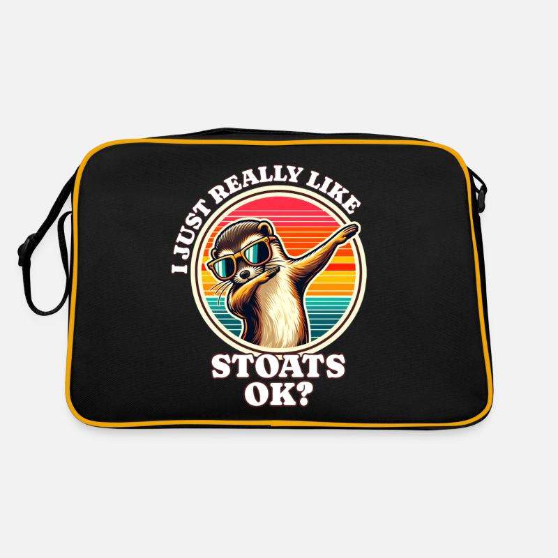 Ich Liebe Hermelin Spruch Retro Tasche