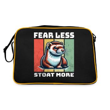 Ermine Sayings - Retro Bag - black/gold - Back