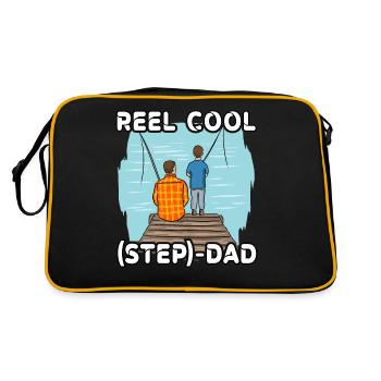 Reel Cool Step Dad - Retro Bag - black/gold - Back