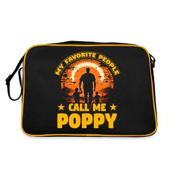 Mes préférés Les gens m’appellent Poppy - Sac Retro - noir/or - Dos