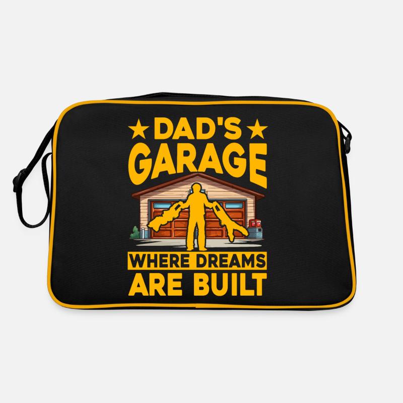 Le garage de papa où les rêves sont construits Sac Retro