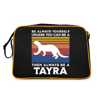 Marten Saying - Retro Bag - black/gold - Back