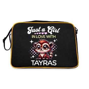 Marten Girl - Retro Bag - black/gold - Back