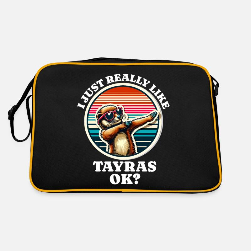 Ich Liebe Marder Spruch Retro Tasche