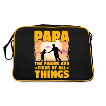 Papa le découvreur et le réparateur de toutes choses - Sac Retro - noir/or - Dos