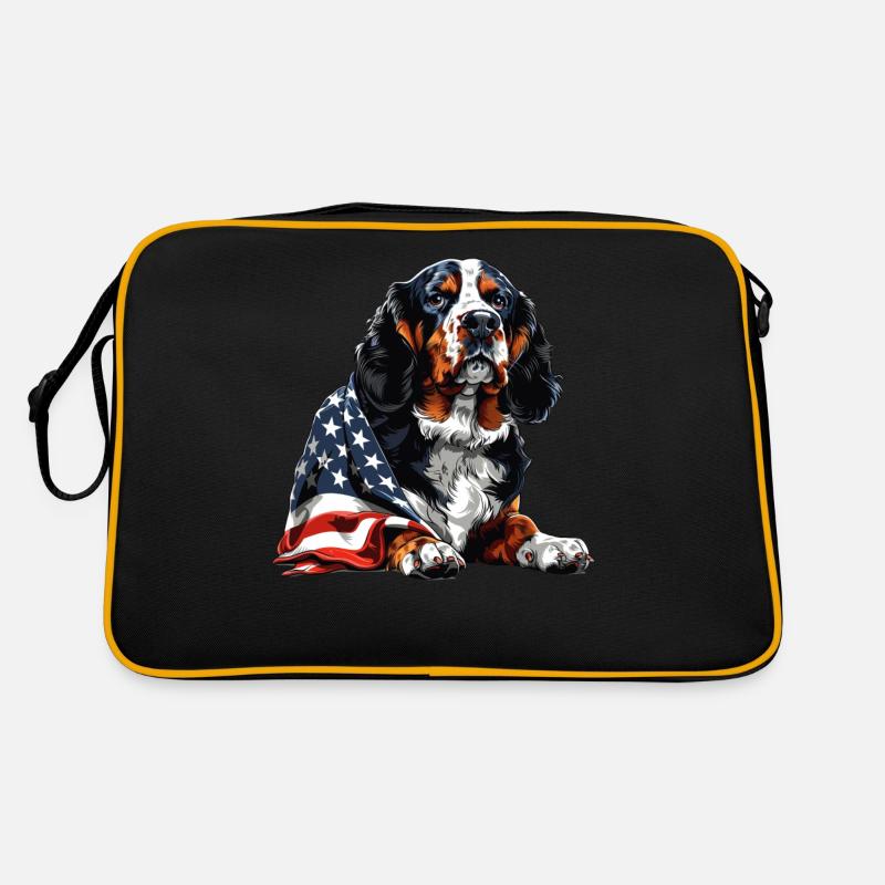 Bouvier bernois 4 juillet Drapeau américain Sac Retro