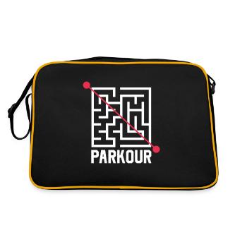 Cadeau Parkour Parkur Parcur Sport - Sac Retro - noir/or - Dos