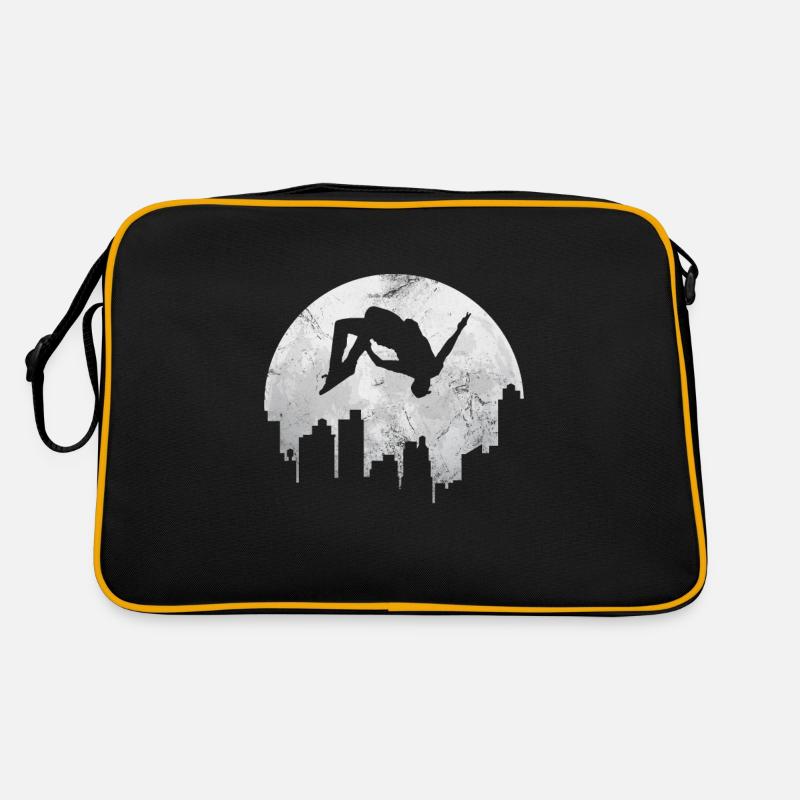 Parkour - Retro Tasche - Schwarz/Gold