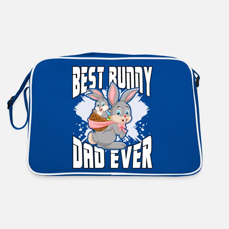 Best Bunny Dad ever Retro Bag
