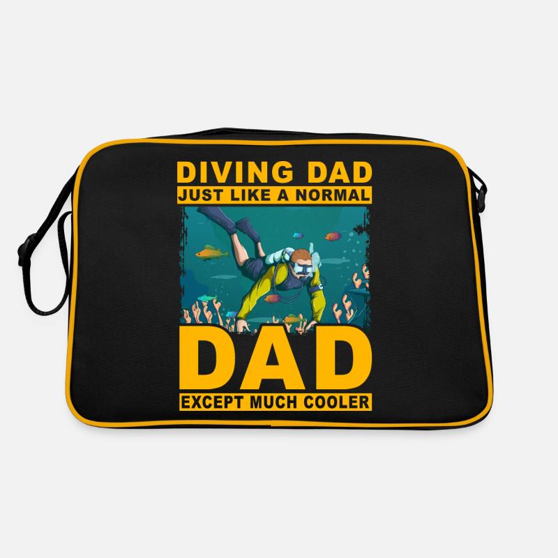 Tauchen Papa wie ein normaler Papa, nur viel cool Retro Tasche