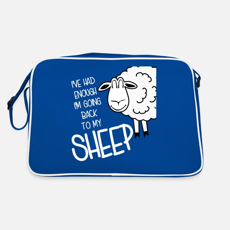 Sheep Shepherd Farmer Retro Bag
