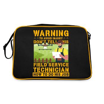 Attention pour éviter les blessuresne dites pas ce champ - Sac Retro - noir/or - Dos