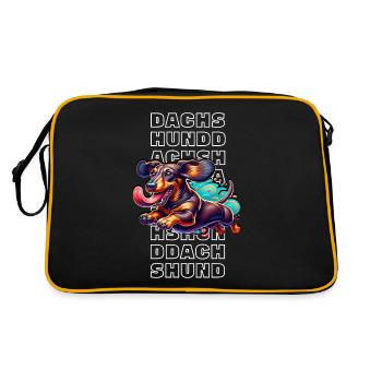 Teckel - Sac Retro - noir/or - Dos