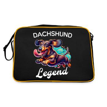 Teckel Légende Teckel - Sac Retro - noir/or - Dos