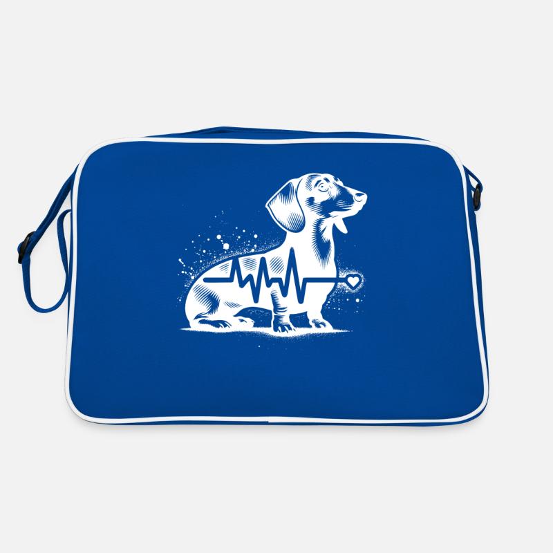 Dackel Cardio Retro Tasche