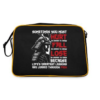 Cadeau de guerrier de combat à l’épée Samouraï Ronin - Sac Retro - noir/or - Dos