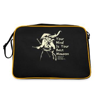 Cadeau de guerrier de combat à l’épée Samouraï Ronin - Sac Retro - noir/or - Dos