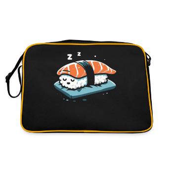 Sushi Food Japan Nigiri Gift - Retro Bag - black/gold - Back