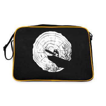 Tronçonneuse Tronçonneuse Lumberjack Moon - Sac Retro - noir/or - Dos