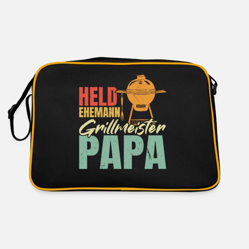 Hero, husband, grill master, dad Retro Bag