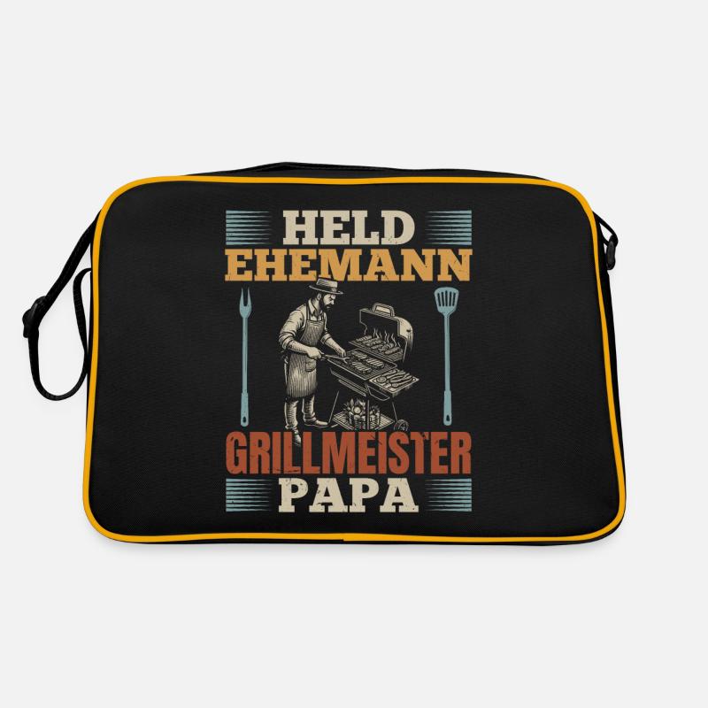 Hero, husband, grill master, dad Retro Bag