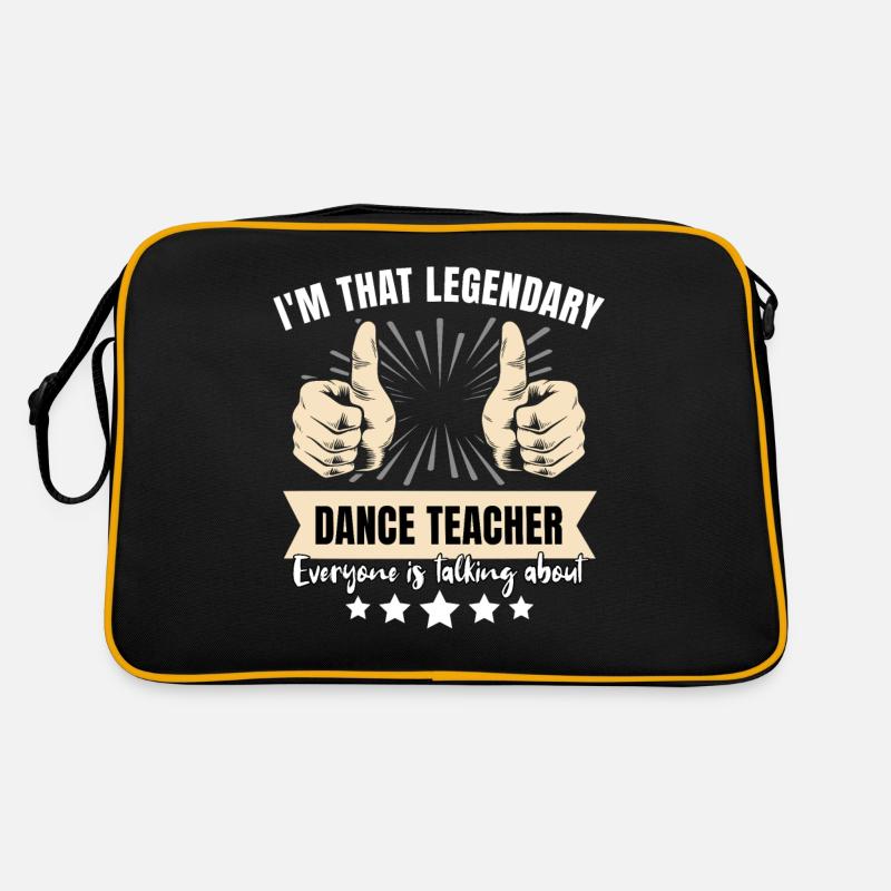 Legendärer Tanzlehrer - Retro Tasche - Schwarz/Gold