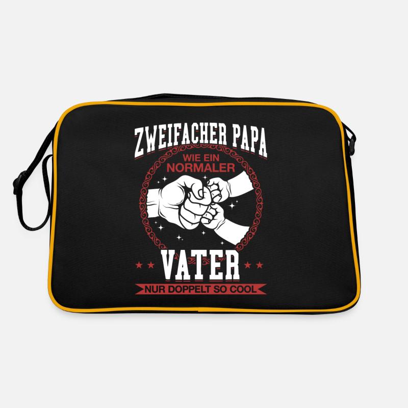 Wie ein normaler Vater, nur doppelt so cool Retro Tasche