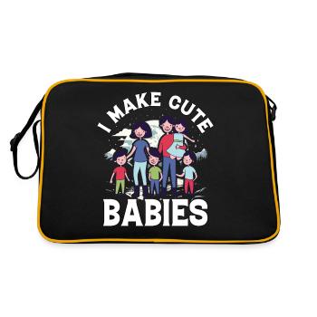Je fais de jolis bébés - Sac Retro - noir/or - Dos