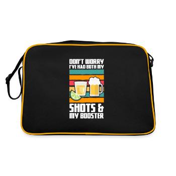 Tequila Sunrise Booze Party Mexique Cadeau - Sac Retro - noir/or - Dos