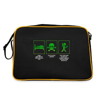 Zombie Zombie Hunter Zombie Apocalypse Cadeau - Sac Retro - noir/or - Dos