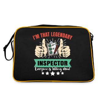 Legendary Inspector - Retro Bag - black/gold - Back
