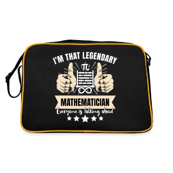 Mathématicien légendaire - Sac Retro - noir/or - Dos