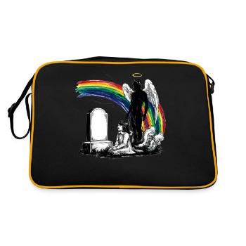 Père Fille Tombeau de deuil - Sac Retro - noir/or - Dos