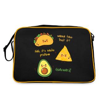 Avocado - Retro Bag - black/gold - Back