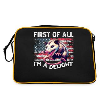 Opossum - Retro Bag - black/gold - Back