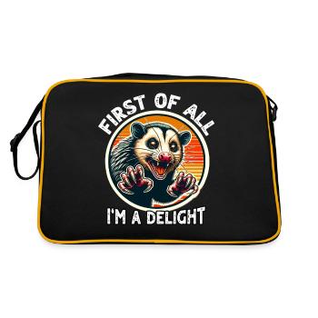 Opossum - Retro Bag - black/gold - Back