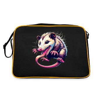 Opossum - Retro Bag - black/gold - Back