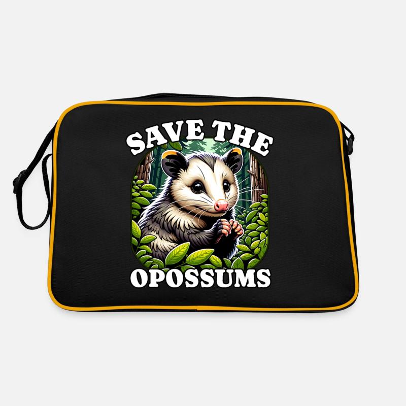 Save Opossum Retro Tasche