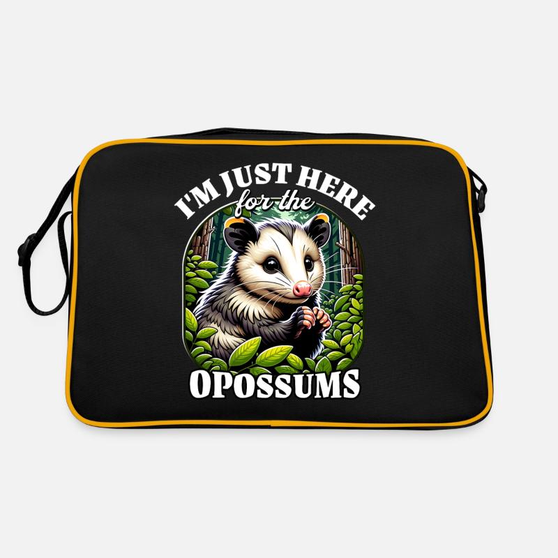 Lustige Opossum Sprüche Retro Tasche