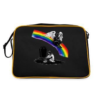 Fille papa Ange en deuil - Sac Retro - noir/or - Dos