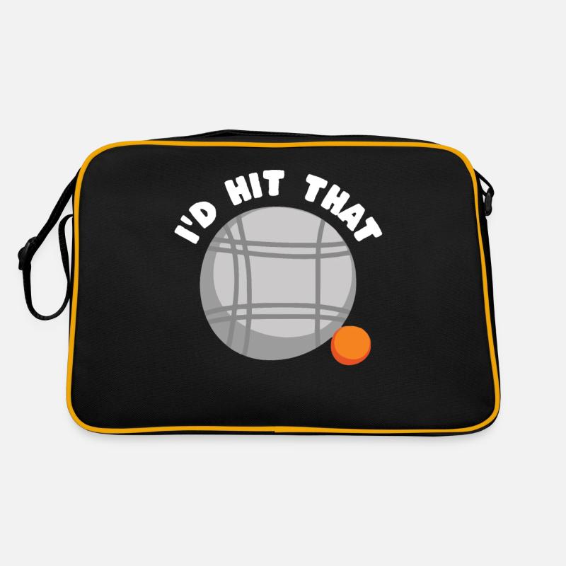 Bocce Ball Sprüche Retro Tasche