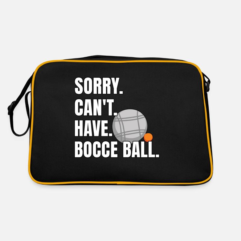 Lustiger Bocce Ball Spruch Retro Tasche