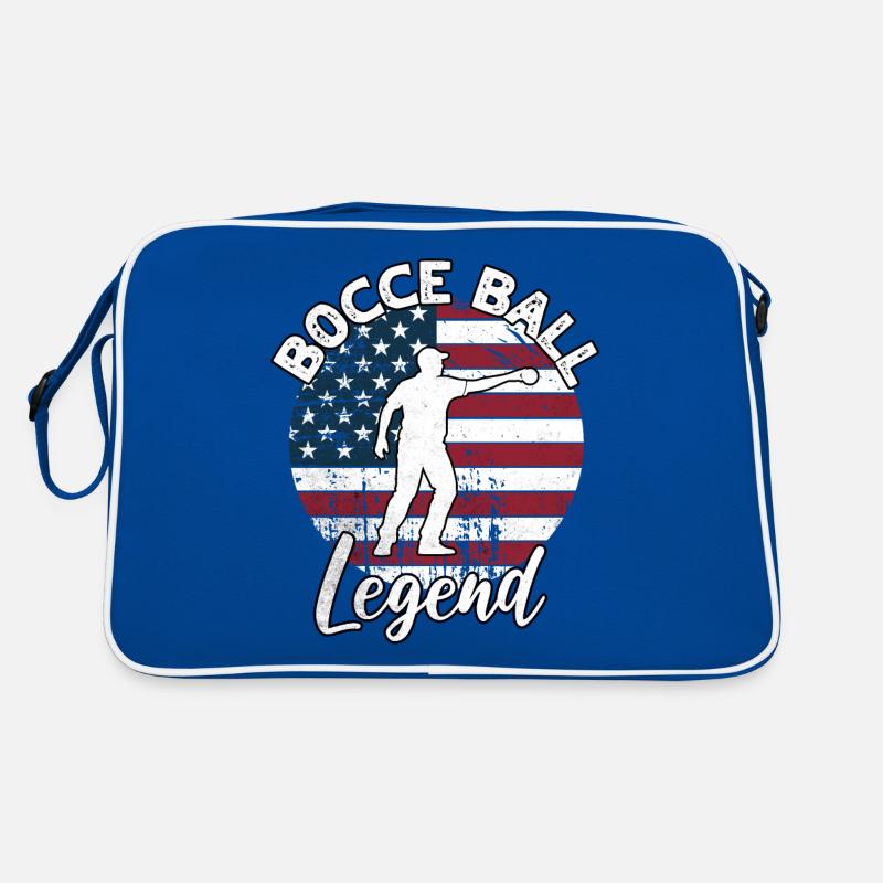 Bocce Ball Sprüche Retro Tasche